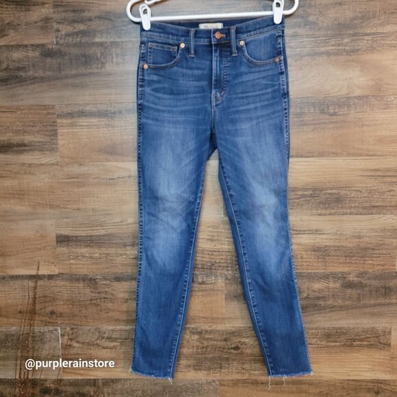 Madewell Jeans Size 28 Skinny 10" High Rise Tummy Control Danny Wash G7391 - Picture 1 of 13